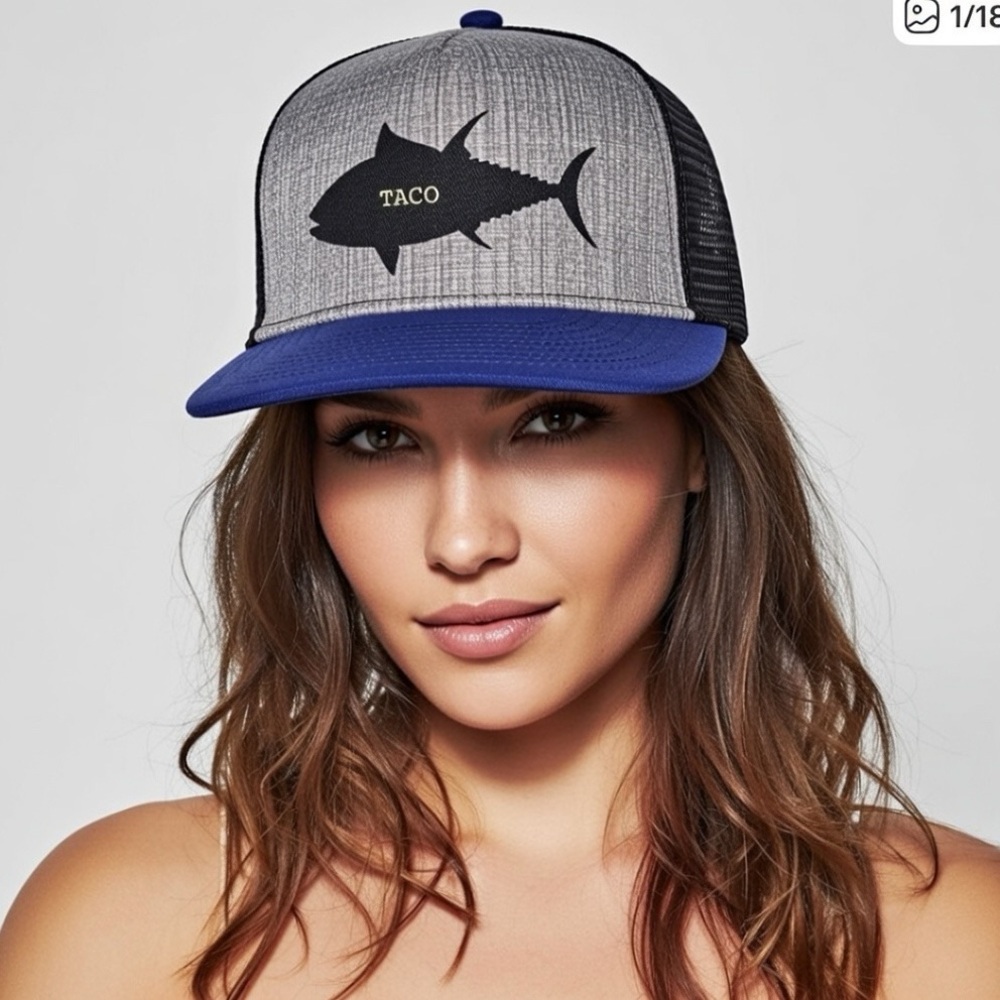 PRANA JOURNEYMAN FLAT BRIM SNAPBACK TRUCKER FISH TACO HAT